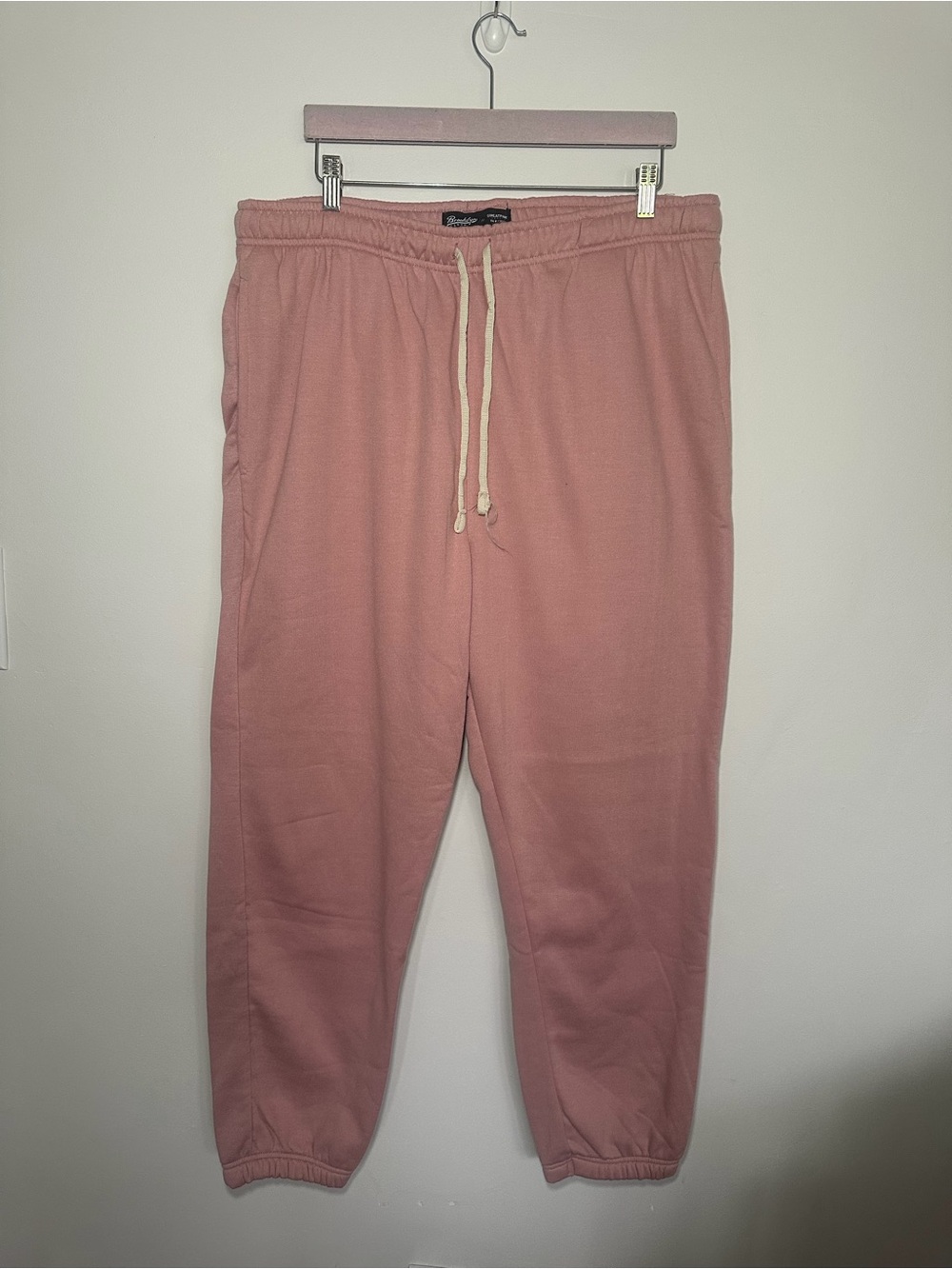 Brooklyn Cloth Dusty Pink Drawstring Jogger Sweatpants Size XXL